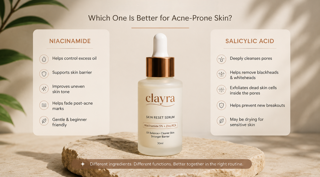 Niacinamide vs Salicylic Acid: Which One Is Better for Acne-Prone Skin?