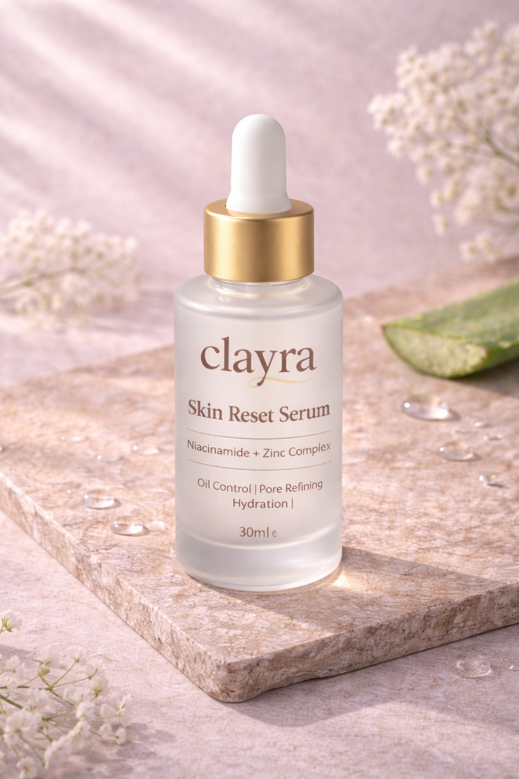 Clayra Skin Reset Serum - Niacinamide 5% + Zinc PCA