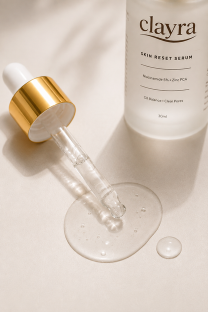 Clayra Skin Reset Serum - Niacinamide 5% + Zinc PCA