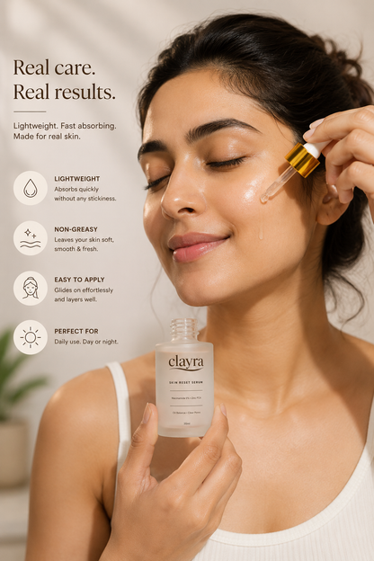 Clayra Skin Reset Serum - Niacinamide 5% + Zinc PCA